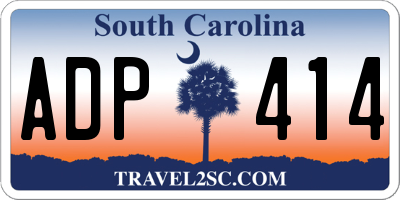 SC license plate ADP414