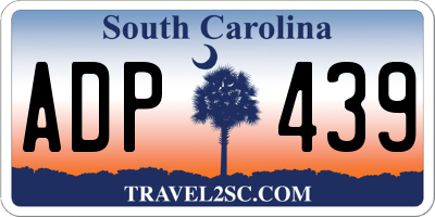 SC license plate ADP439