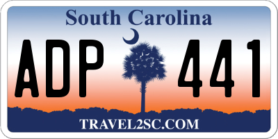 SC license plate ADP441