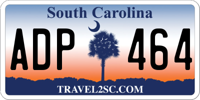 SC license plate ADP464