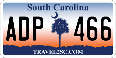 SC license plate ADP466
