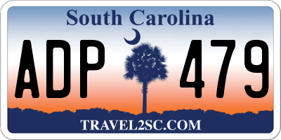 SC license plate ADP479