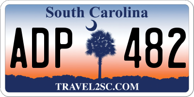 SC license plate ADP482