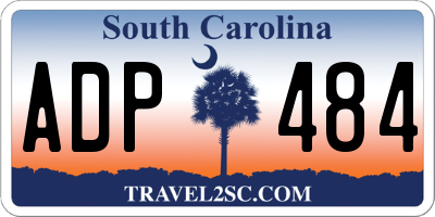 SC license plate ADP484