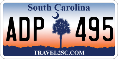 SC license plate ADP495