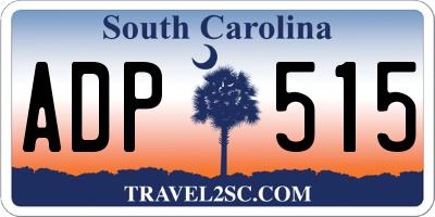 SC license plate ADP515