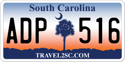 SC license plate ADP516