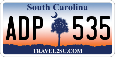 SC license plate ADP535