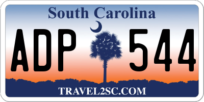 SC license plate ADP544
