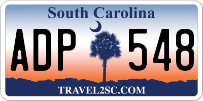 SC license plate ADP548