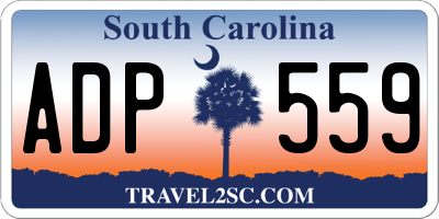 SC license plate ADP559