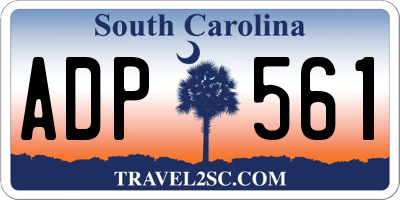 SC license plate ADP561