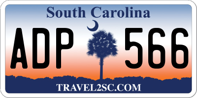 SC license plate ADP566