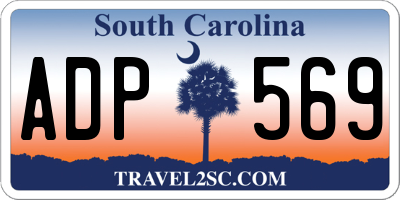 SC license plate ADP569