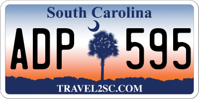 SC license plate ADP595