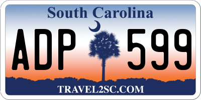 SC license plate ADP599
