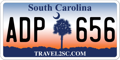 SC license plate ADP656