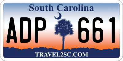SC license plate ADP661