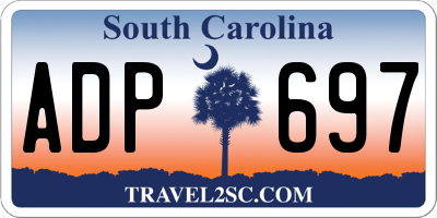 SC license plate ADP697