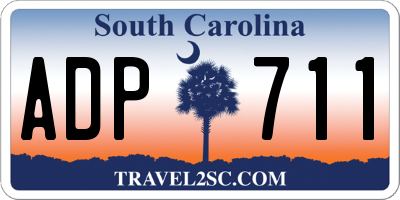 SC license plate ADP711