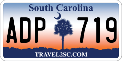 SC license plate ADP719