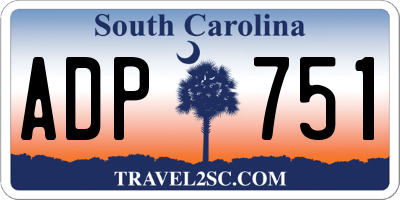 SC license plate ADP751