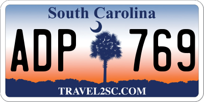 SC license plate ADP769