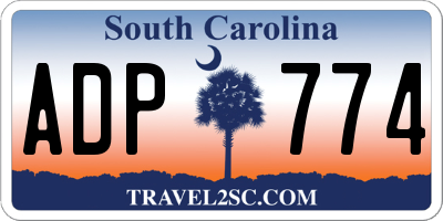 SC license plate ADP774