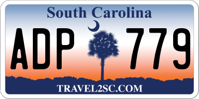 SC license plate ADP779