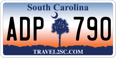 SC license plate ADP790