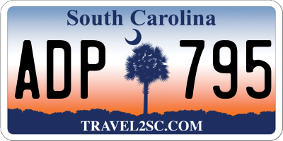 SC license plate ADP795