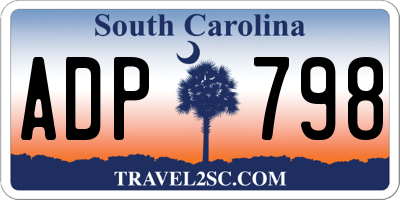 SC license plate ADP798