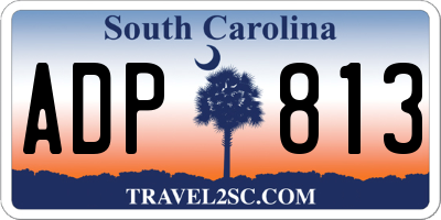 SC license plate ADP813