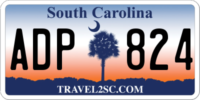 SC license plate ADP824