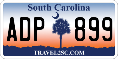 SC license plate ADP899