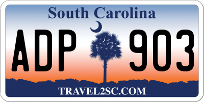 SC license plate ADP903
