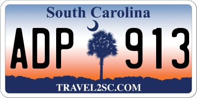 SC license plate ADP913