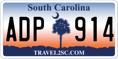 SC license plate ADP914