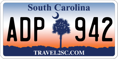 SC license plate ADP942