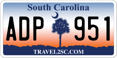 SC license plate ADP951