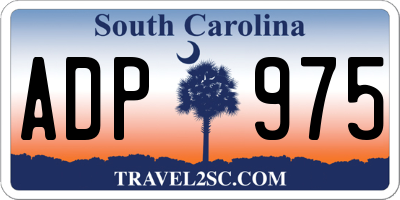 SC license plate ADP975