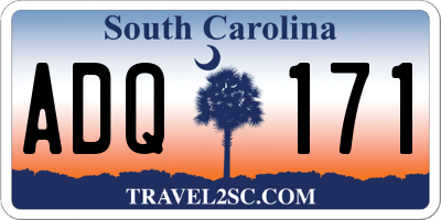 SC license plate ADQ171