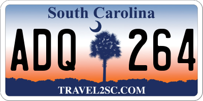 SC license plate ADQ264