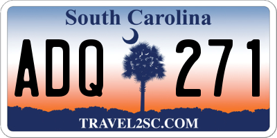 SC license plate ADQ271