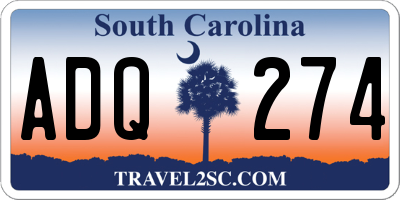SC license plate ADQ274