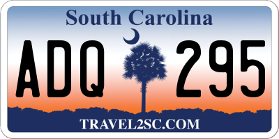 SC license plate ADQ295