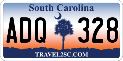 SC license plate ADQ328