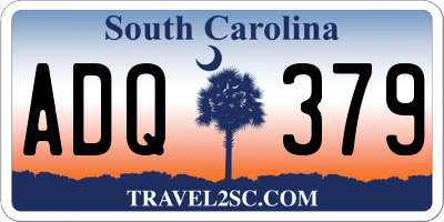 SC license plate ADQ379