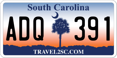 SC license plate ADQ391