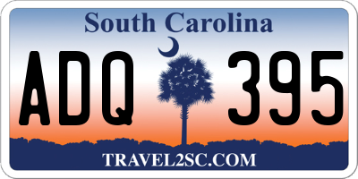 SC license plate ADQ395
